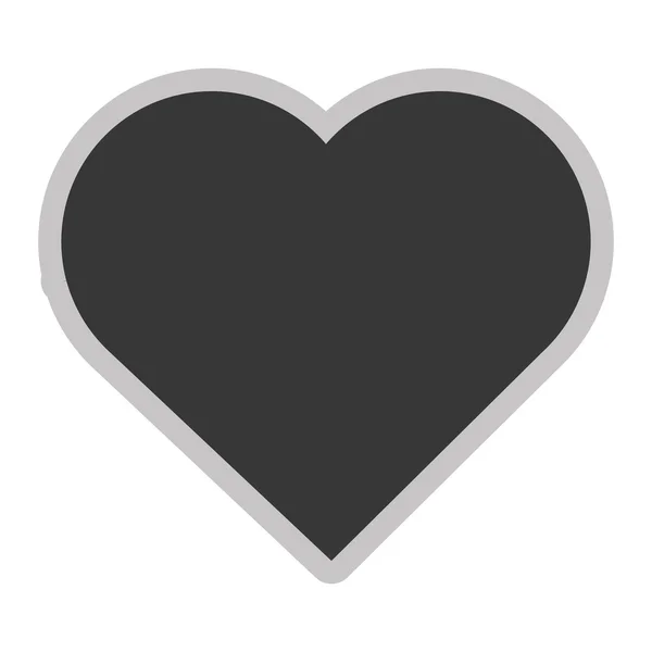 Ikona jednoho srdce — Stockový vektor
