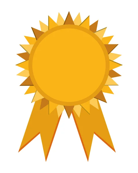 Distintivo premio con l'icona nastri — Vettoriale Stock