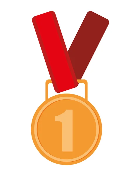 First place prize medal icon — Stock Vector