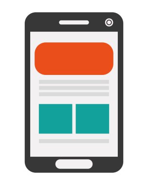 Web sayfasında ekran simgesi ile cep telefonu