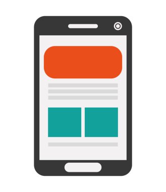 Web sayfasında ekran simgesi ile cep telefonu