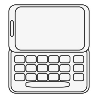 Slayt cellphone ile düğme simgesi