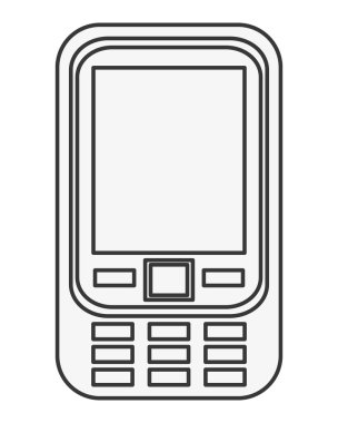 cep telefonu ekran simgesinin altındaki birçok düğme ile