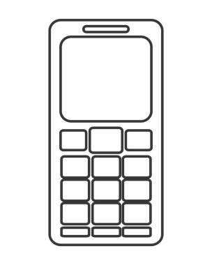 cep telefonu ekran simgesinin altındaki birçok düğme ile