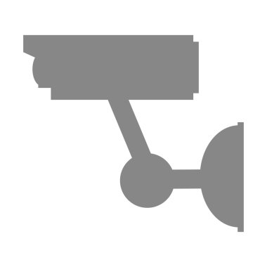 Güvenlik kamera siluet simge.