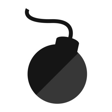 Çizgi film bomba simgesi