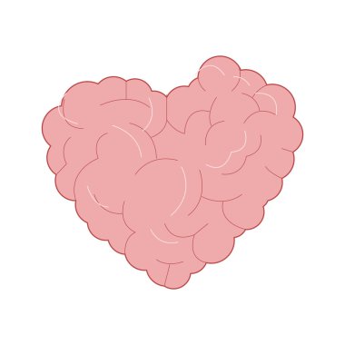 kalp şekilli beyin simgesi
