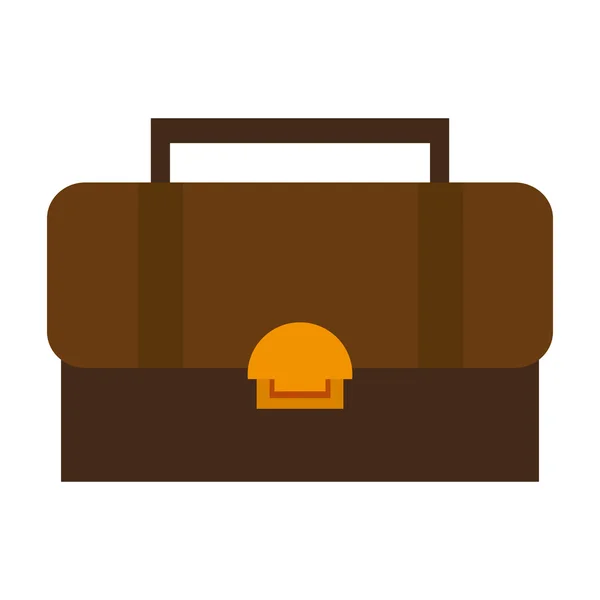 Icono maletín marrón — Archivo Imágenes Vectoriales