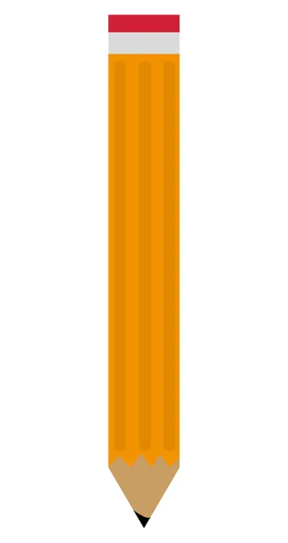 Bleistift mit Radiergummi-Symbol — Stockvektor