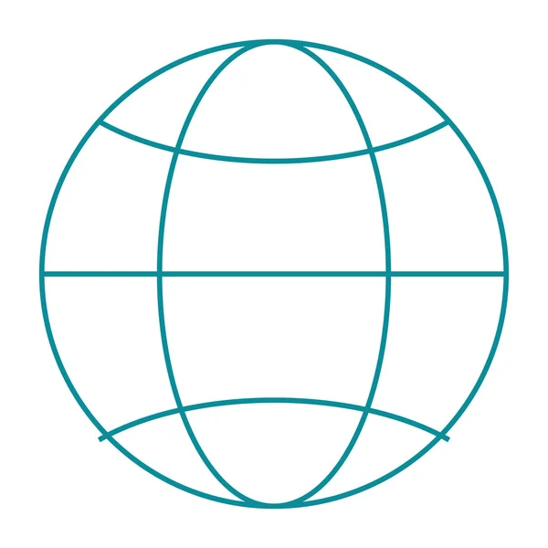 Ziemi glob ikona diagramu — Wektor stockowy