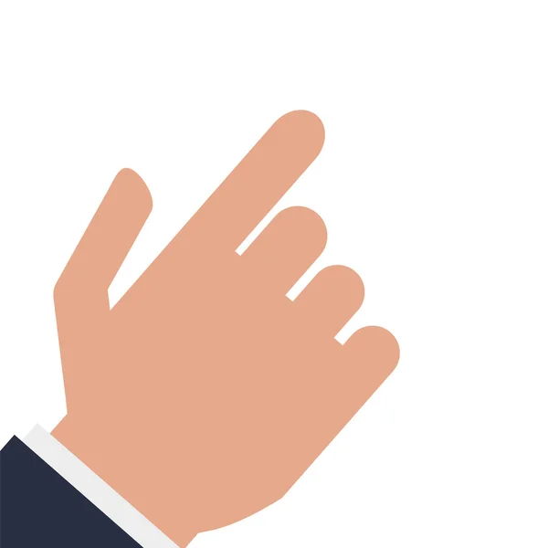 Işaret parmağı simgeyle gösteren bir el — Stok Vektör