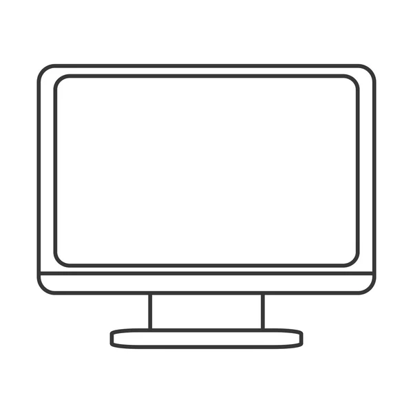 Computermonitor pictogram — Stockvector