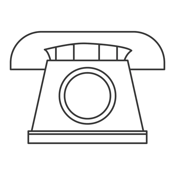 Classic rotary telephone icon — Stock Vector