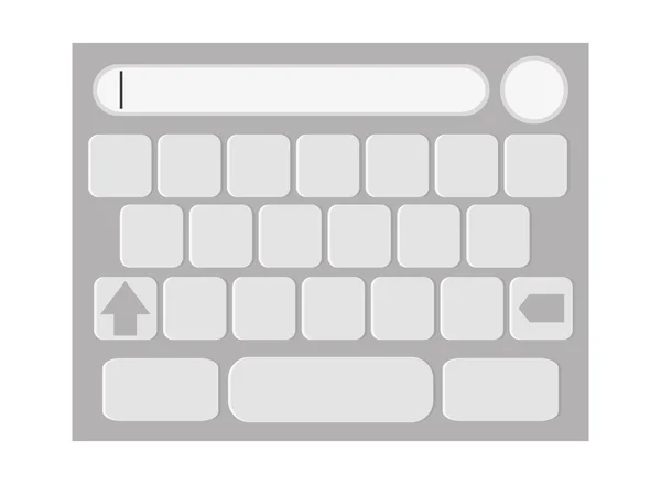 Icono del teclado de pantalla táctil — Archivo Imágenes Vectoriales