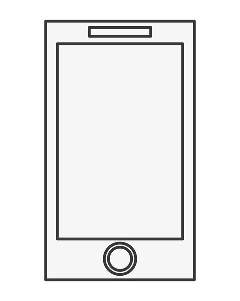 Cellphone with touchscreen icon — Stock Vector