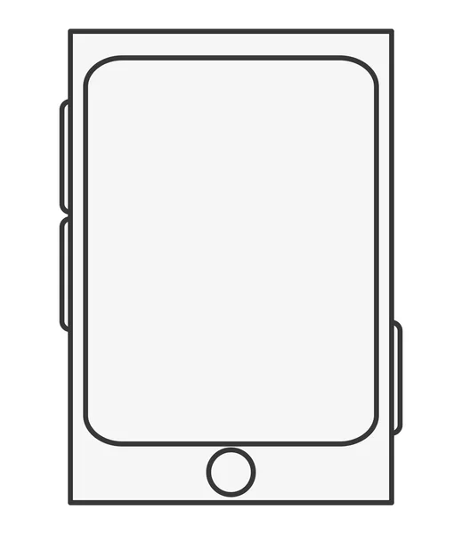 Cellulare con icona touchscreen — Vettoriale Stock
