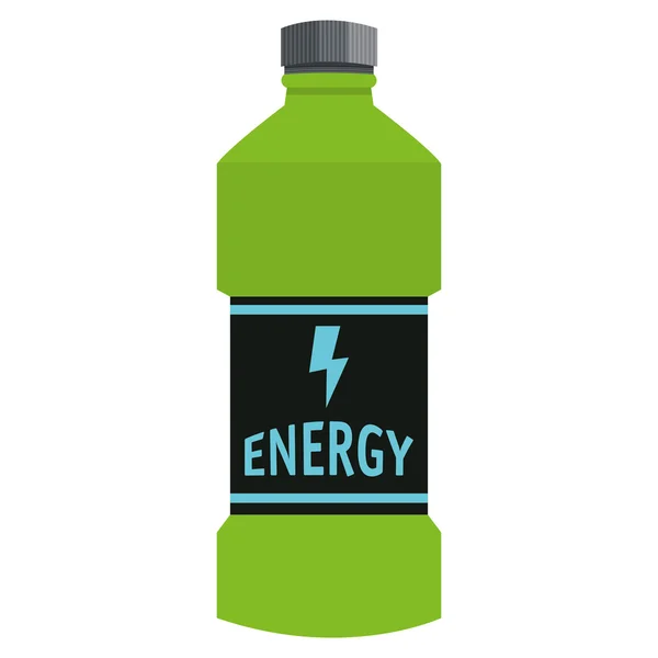 Bottiglia di bevanda energetica icona — Vettoriale Stock
