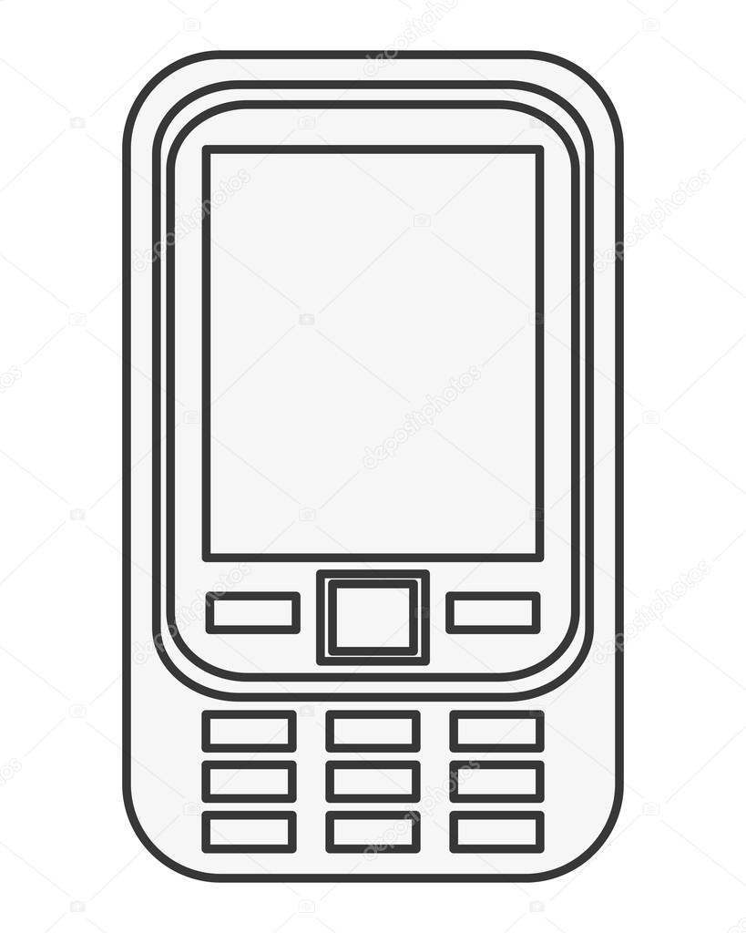 携帯電話画面のアイコンの下のいくつかのボタンを ストックベクター C Jemastock