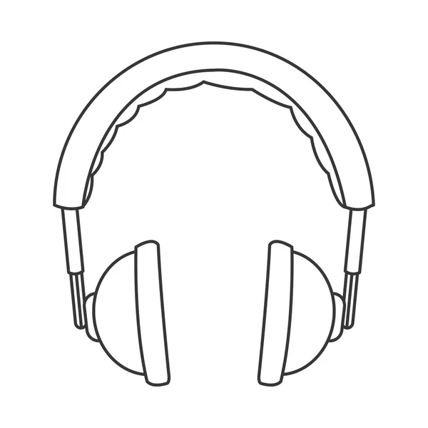 Παραγεμισμένο ακουστικά εικονίδιο — Διανυσματικό Αρχείο