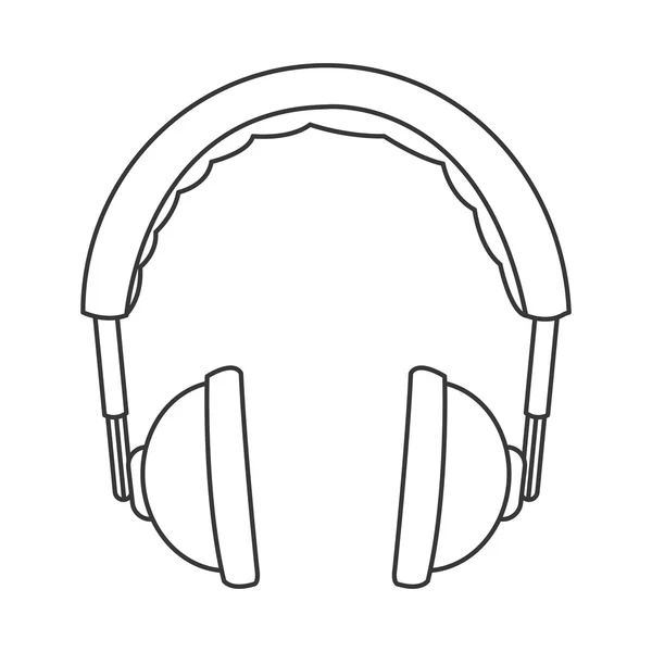 Auriculares acolchados icono — Vector de stock