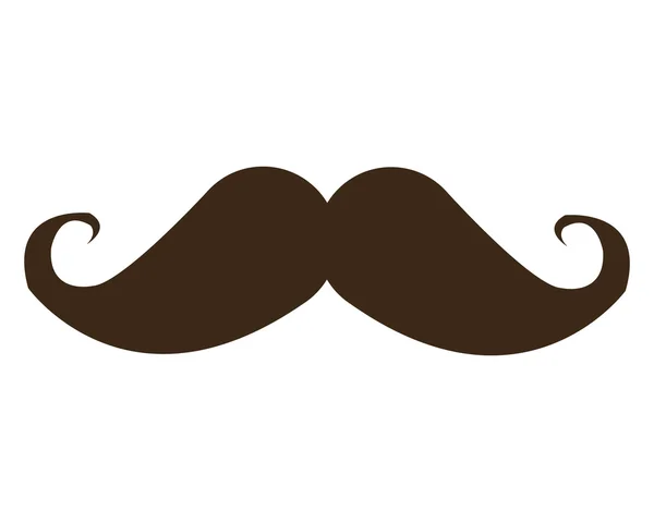 Icône de moustache bouclée — Image vectorielle