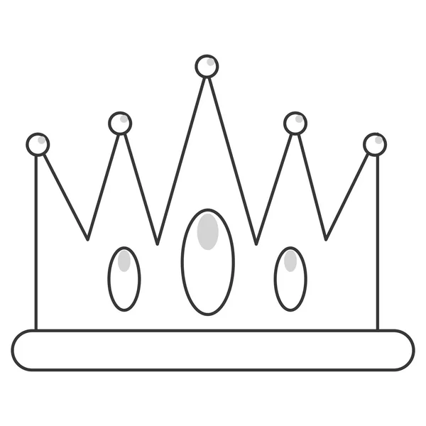 Icona corona gioiello — Vettoriale Stock
