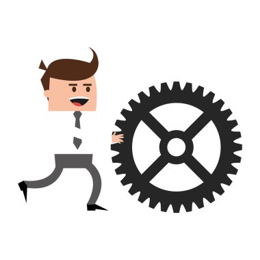 Vites simgesine sahip iş adamı