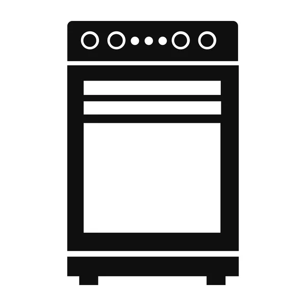 Icona del pittogramma del forno — Vettoriale Stock