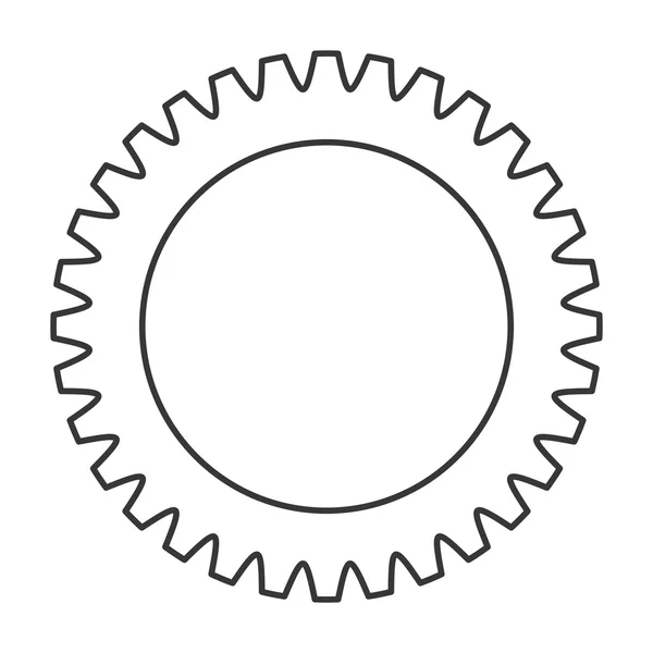 Single gear icon — Stock Vector