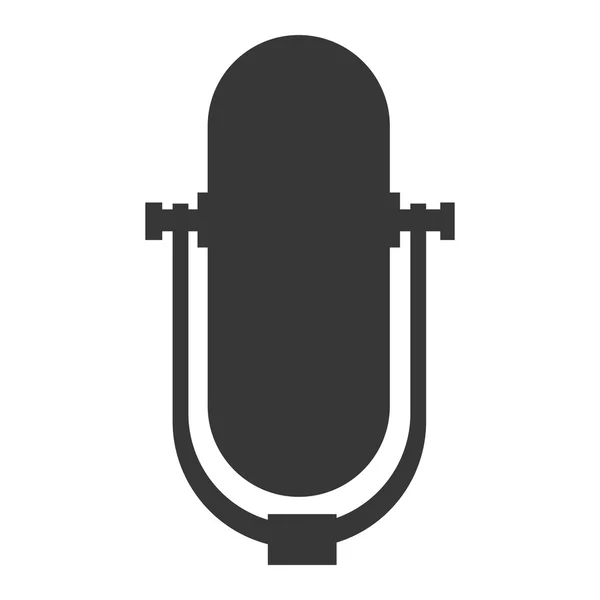 Klasik mikrofon simgesi — Stok Vektör