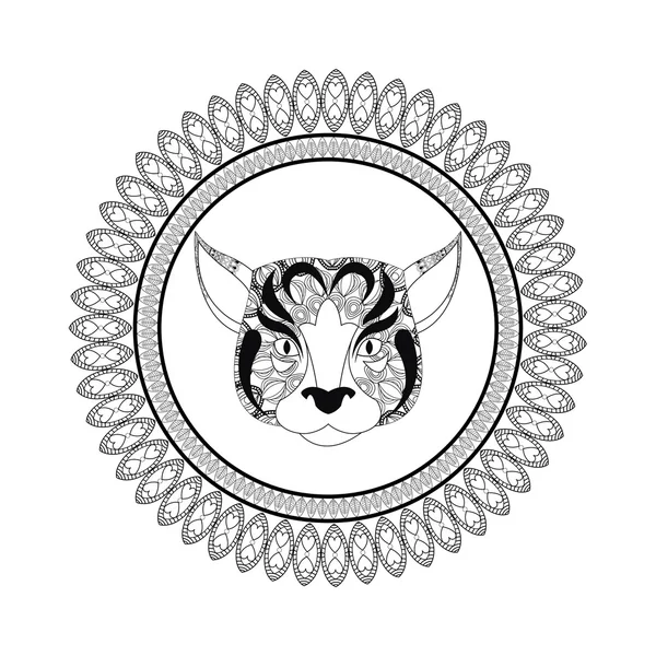 Icono de perro. Diseño depredador animal y ornamental. Gráfico vectorial — Vector de stock