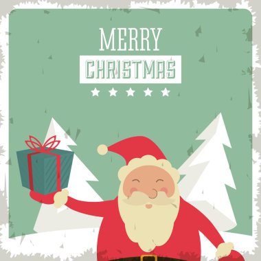 Noel simgesi. Neşeli Noel tasarım. Vektör grafiği