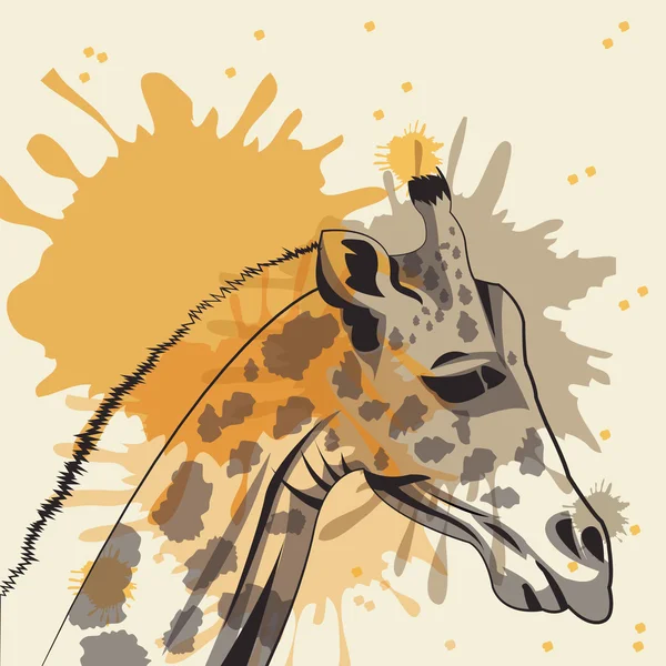 Giraffe icon. Animal and art design. Vector graphic — Stock Vector