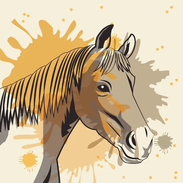 Icono de caballo. Diseño de animales y arte. Gráfico vectorial — Vector de stock