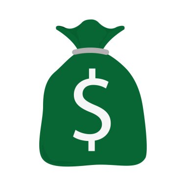 Para, iş simgesi ile çanta