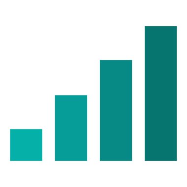 Barlar büyüme kazanç iş simgesi