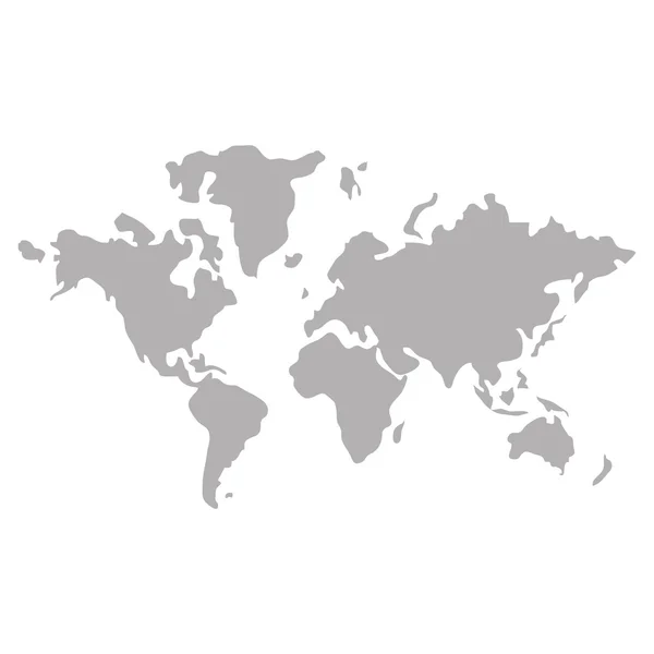 Значок Земли на карте мира — стоковый вектор