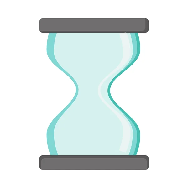 Hourglass silhouette icon time clock — Stock Vector