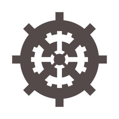 Sanayi tekerlek cog dişli sembolü