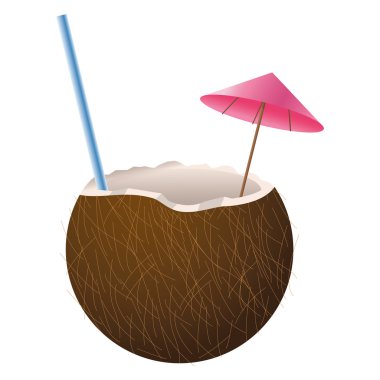 Hindistan cevizi kokteyli simgesi