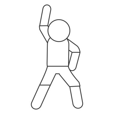 kişi germe sembol simge