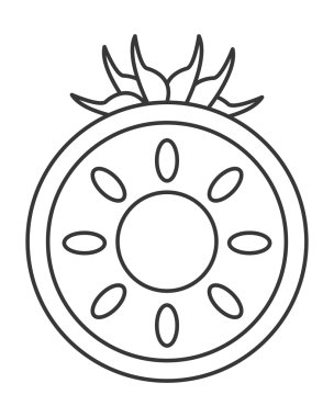 yarı domates simgesi