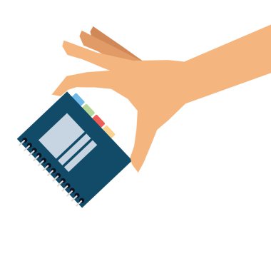 kapalı kablolu not defteri simgesi