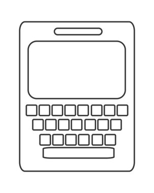 düğme simgesi olan cep telefonu