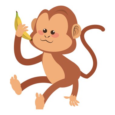 maymun çizgi film simgesi