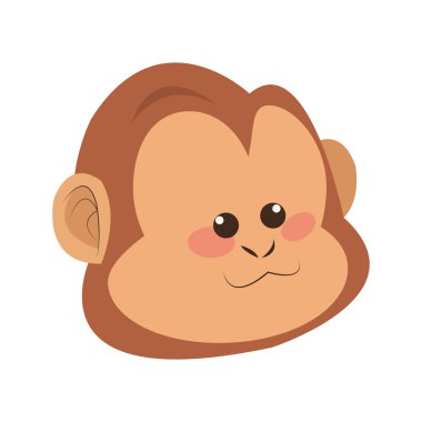 ciddi maymun çizgi film simgesi