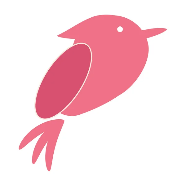 Niedliche Vogel Tier-Ikone — Stockvektor