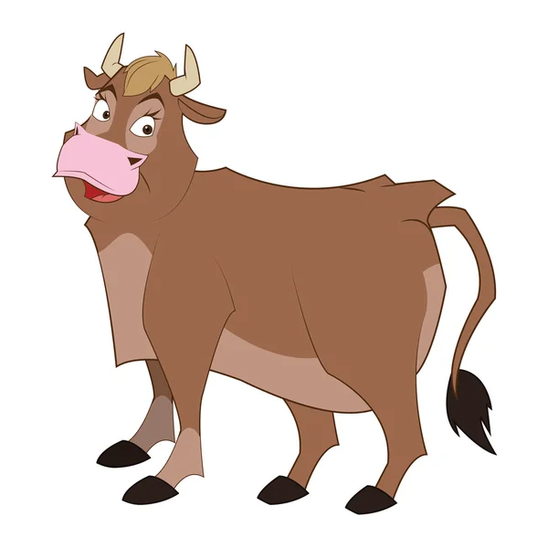 Bull cartoon icon — Stock Vector
