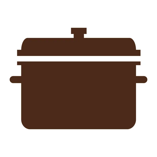 Icône de pot de cuisson — Image vectorielle