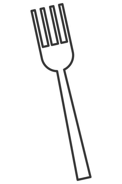 Single fork icon — Stock Vector